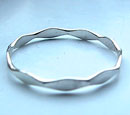 Twist design sterling silver ring